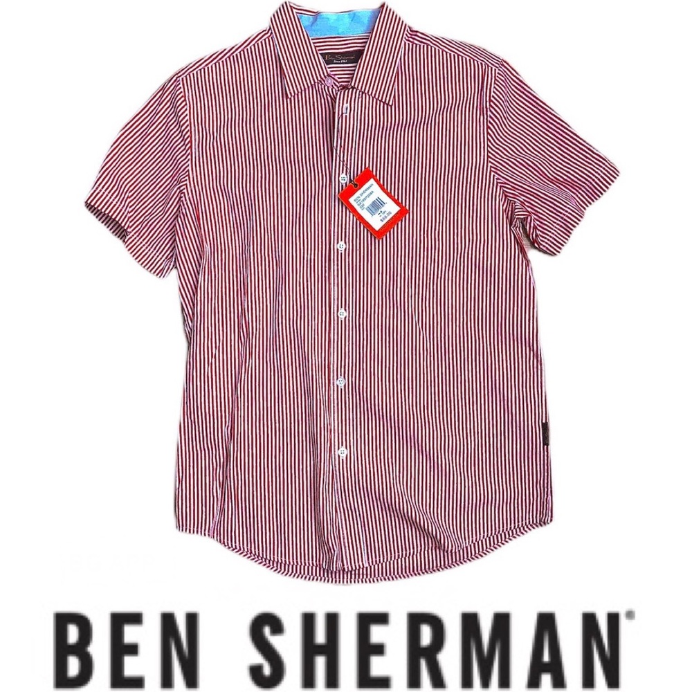 Ben Sherman button up short sleeve mens small BNWT